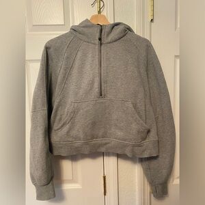 lululemon athletica Scuba Light Heather Gray Half-Zip Pullover